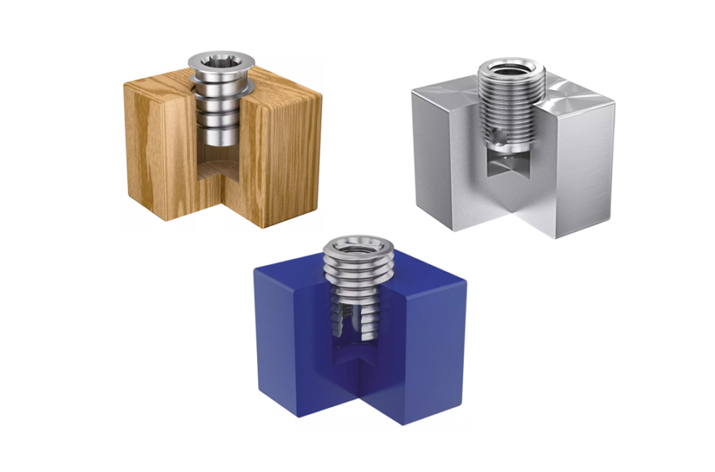 Inserts bois, plastique et métal